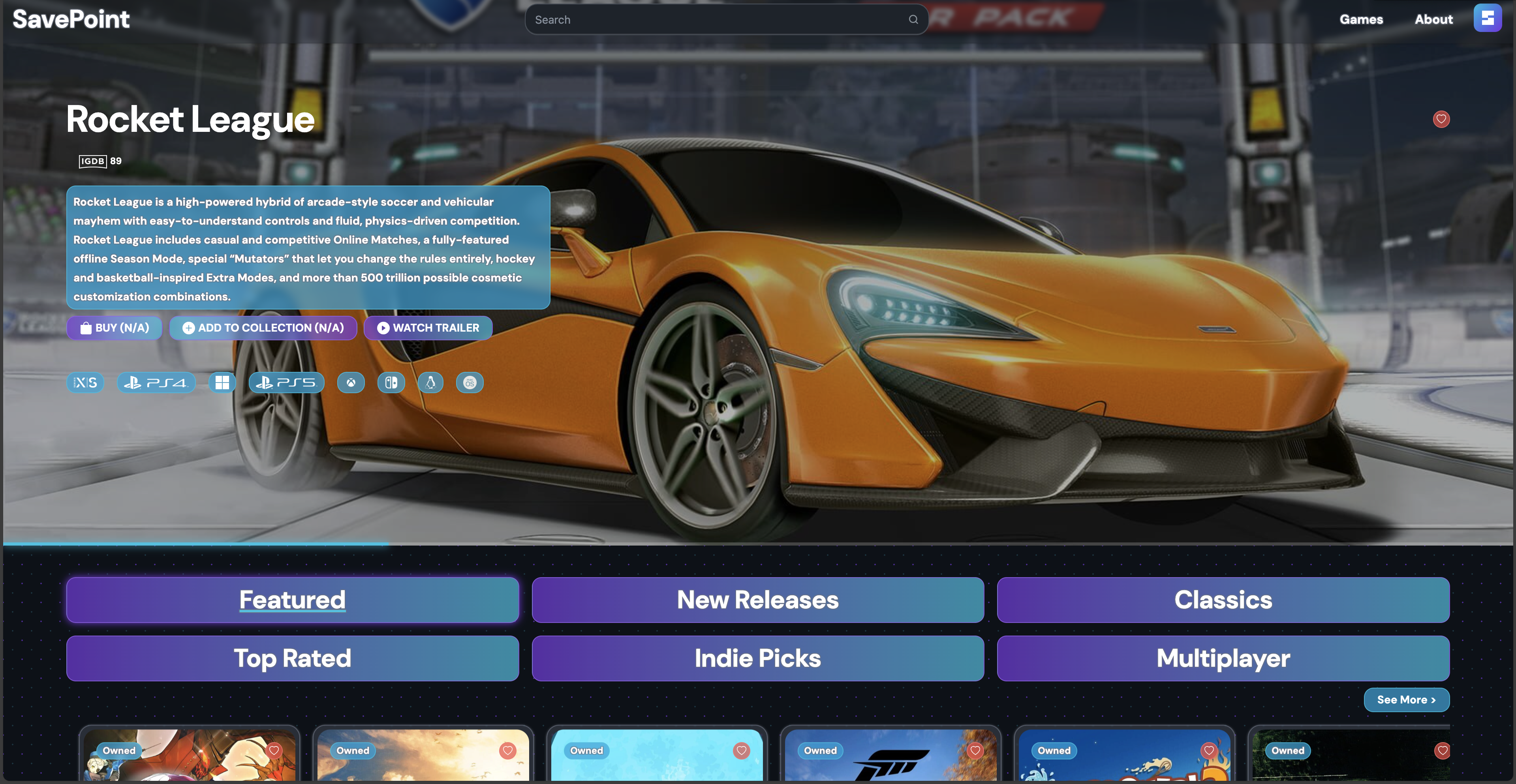 SavePoint Project Image